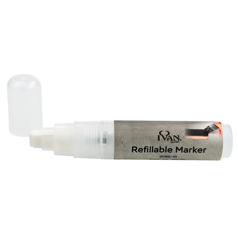 Neu Im Sortiment Ivan® Nachfüllbare Marker, Leermarker, 10 mm, flache Spitze